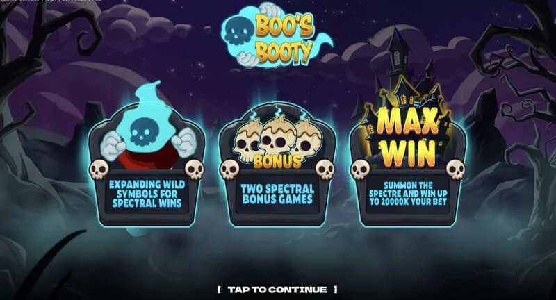 Boo's Booty - jedwali la vipengele vya bonasi na Feature Buy
